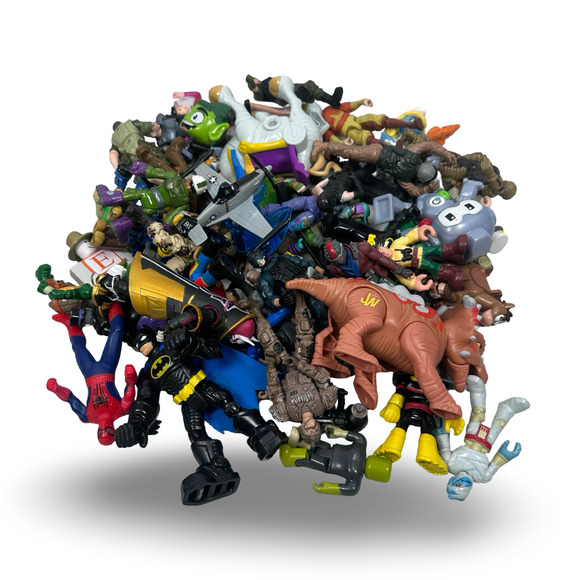 Mixed Action Figure Loose Collectible Toys Assorted Characters Heroes Lot of 53 - Picture 1 of 7
